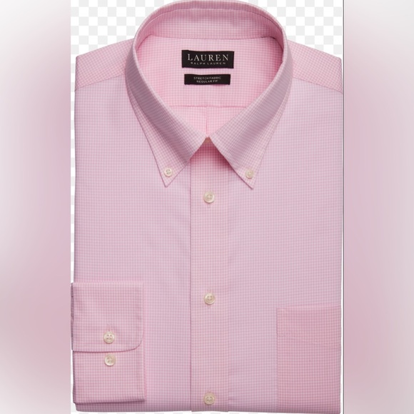 Lauren Ralph Lauren Other - Lauren Ralph Lauren Pink Plaid Classic Fit Ultra Flex Button Down Dress‎ Shirt